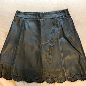 Les Petites Real Leather Skirt Size 38 (US 6)